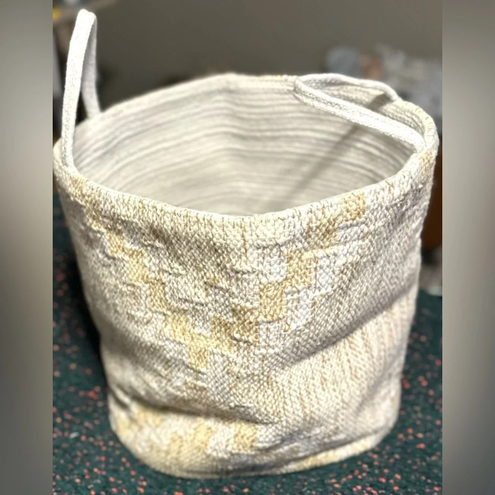 Anthropologie Celma Indoor Outdoor Storage Basket NWOT
